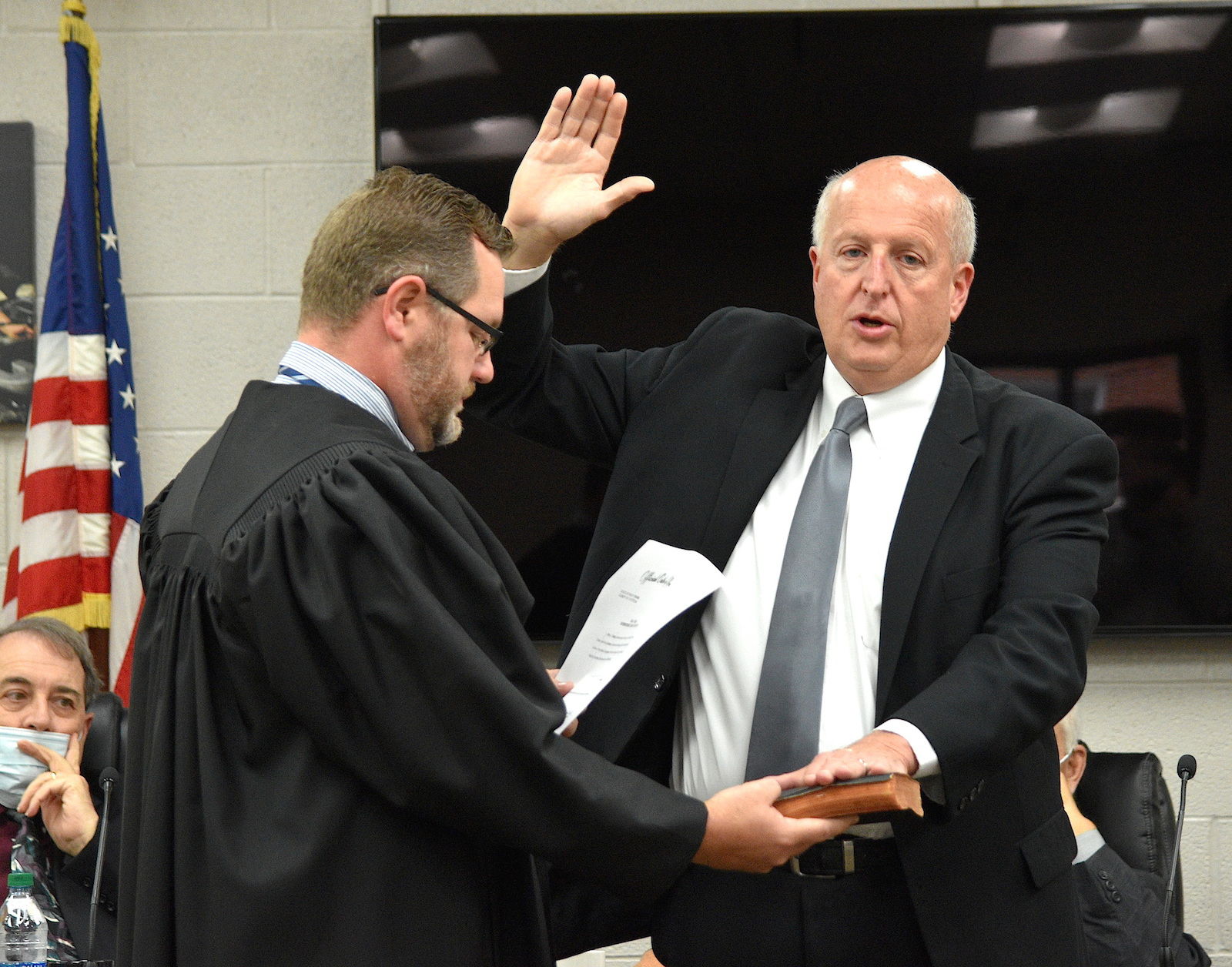 Taking oath